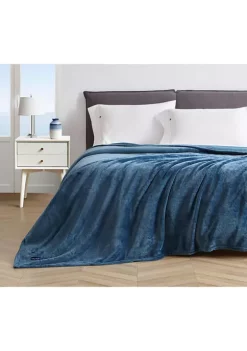 Cheap 🔔 Nautica Solid Ultra Soft Plush Anti-Bacterial Blanket 👏 -Cheap Nautica Store Belk 384