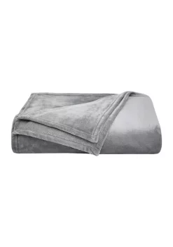 Cheap 🔔 Nautica Solid Ultra Soft Plush Anti-Bacterial Blanket 👏 -Cheap Nautica Store Belk 386