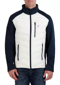 Discount ✨ Nautica Mixed Media Jacket ❤️ -Cheap Nautica Store Belk 398