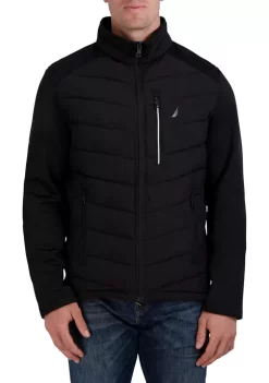 Discount ✨ Nautica Mixed Media Jacket ❤️ -Cheap Nautica Store Belk 399