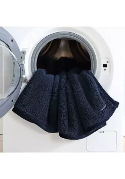 Buy 😍 Nautica 2 Ply BiColo Solid Sherpa Sherpa Reversible Throw Blanket ⭐ -Cheap Nautica Store Belk 417