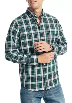 Promo 😉 Nautica Wrinkle Resistant Plaid Wear to Work 👕 Shirt 🔥