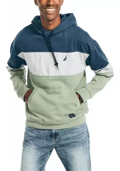 Promo 🛒 Nautica Sustainably Crafted Color Block Hoodie 🧨 -Cheap Nautica Store Belk 491