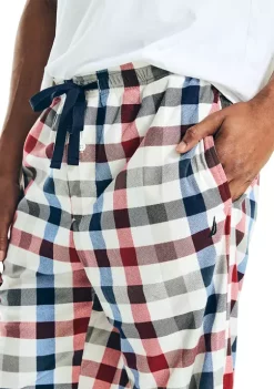 Deals 😀 Nautica Sustainably Crafted Plaid Fleece Sleep Pants 🤩 -Cheap Nautica Store Belk 495