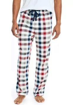 Deals 😀 Nautica Sustainably Crafted Plaid Fleece Sleep Pants 🤩 -Cheap Nautica Store Belk 497