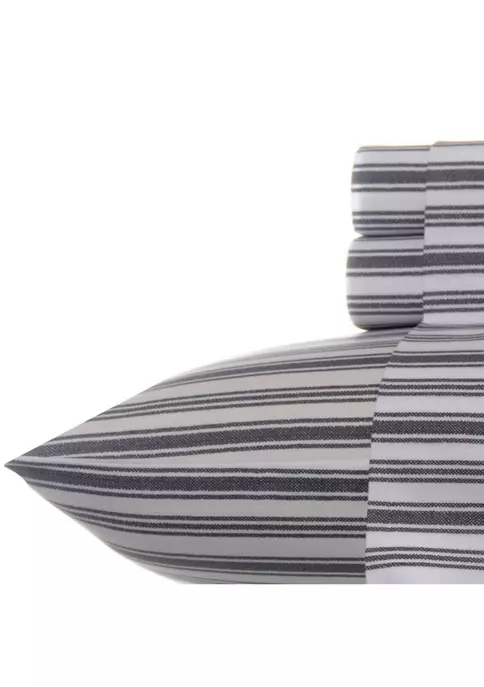 New π Nautica Coleridge Stripe Cotton Sheet Set 𧨠1 New π Nautica Coleridge Stripe Cotton Sheet Set π§¨
