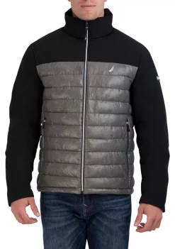 Promo ⌛ Nautica Mixed Media Quilted Jacket 😍