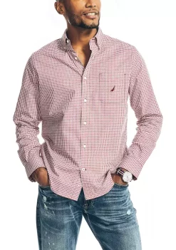 Best Pirce 🤩 Nautica Gingham Poplin 👚 Shirt ❤️ -Cheap Nautica Store Belk 514