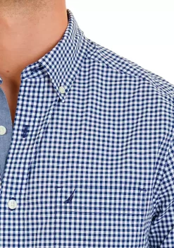 Deals 😀 Nautica Classic Fit Gingham Stretch Cotton 👚 Shirt ✔️ -Cheap Nautica Store Belk 518