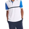Best Sale ✨ Nautica Navtech Sustainably Crafted Classic Fit Chest-Stripe Polo 👚 Shirt 💯