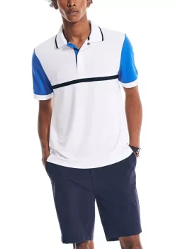 Best Sale ✨ Nautica Navtech Sustainably Crafted Classic Fit Chest-Stripe Polo 👚 Shirt 💯 -Cheap Nautica Store Belk 524