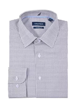 Brand new ⭐ Nautica Thin Check Print 👗 Dress 👚 Shirt ⭐