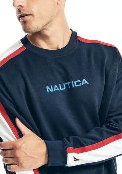 Wholesale 💯 Nautica Sustainably Crafted Color Block Sweatshirt 🔔 -Cheap Nautica Store Belk 716