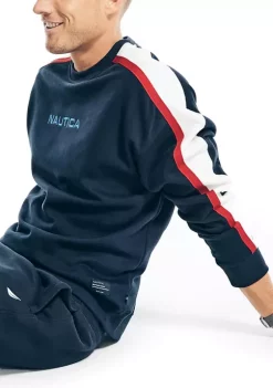 Wholesale 💯 Nautica Sustainably Crafted Color Block Sweatshirt 🔔 -Cheap Nautica Store Belk 717
