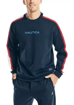 Wholesale 💯 Nautica Sustainably Crafted Color Block Sweatshirt 🔔 -Cheap Nautica Store Belk 720