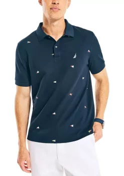 Cheap ✨ Nautica Classic Fit Printed Deck Polo 👚 Shirt 😍 -Cheap Nautica Store Belk 727
