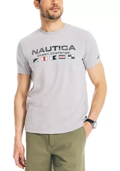 Top 10 👏 Nautica Sustainably Crafted Ocean Challenge Graphic T-Shirt 🛒 -Cheap Nautica Store Belk 746