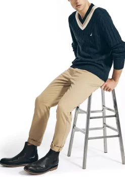 Best deal 👏 Nautica Cable Knit V-Neck Sweater 😉 -Cheap Nautica Store Belk 78