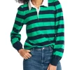 Wholesale ✔️ Nautica Puff Sleeve Rugby Top ✔️