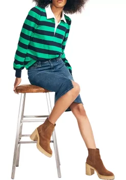 Wholesale ✔️ Nautica Puff Sleeve Rugby Top ✔️ -Cheap Nautica Store Belk 795