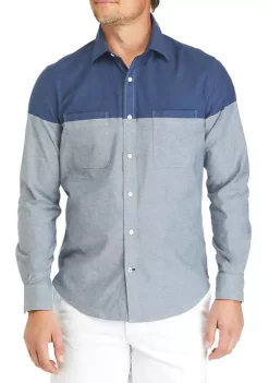 Best Pirce β Nautica Long Sleeve Chambray π Shirt π₯