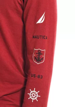 Outlet ❤️ Nautica Sustainably Crafted Graphic Long-Sleeve T-Shirt 🧨 -Cheap Nautica Store Belk 837