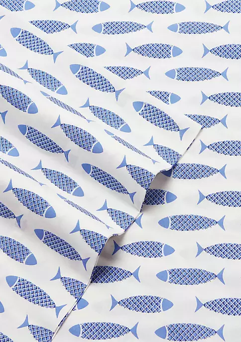 Best deal π Nautica Woodblock Fish Sheet Set π 2 Best deal π Nautica Woodblock Fish Sheet Set π - Image 2