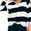 Buy ❤️ Nautica 👩 Women's Striped V-Neck Sweater 👍
