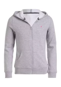 Outlet π Nautica π§ Girls 7-16 Full Zip Fleece Hoodie π