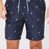 Discount 🥰 Nautica 8 Inch J-Class Print Swim Trunks ⌛
