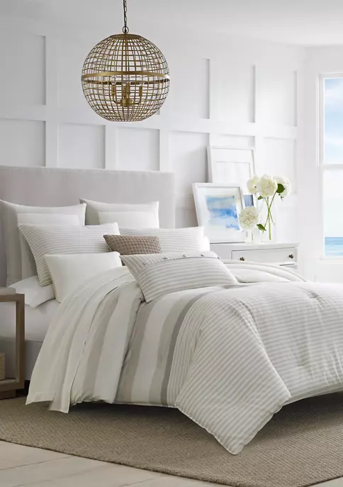 Best Pirce 𧨠Nautica Saybrook Beige Cotton Comforter Sham Set π 1 Best Pirce 𧨠Nautica Saybrook Beige Cotton Comforter Sham Set π