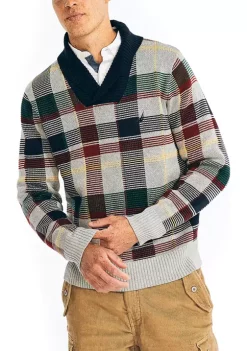 Cheapest ✨ Nautica Plaid Jacquard Shawl Collar Sweater ✔️ 9 Cheapest ✨ Nautica Plaid Jacquard Shawl Collar Sweater ✔️ -Cheap Nautica Store Belk 9