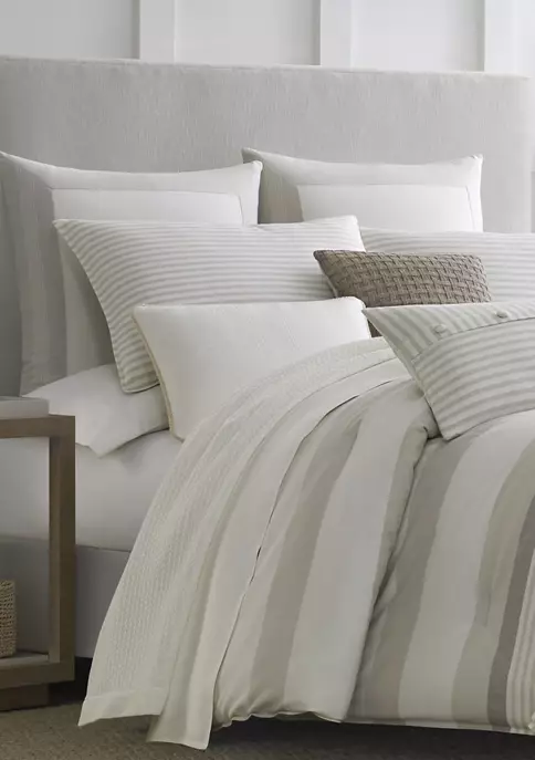 Best Pirce 𧨠Nautica Saybrook Beige Cotton Comforter Sham Set π 2 Best Pirce 𧨠Nautica Saybrook Beige Cotton Comforter Sham Set π - Image 2