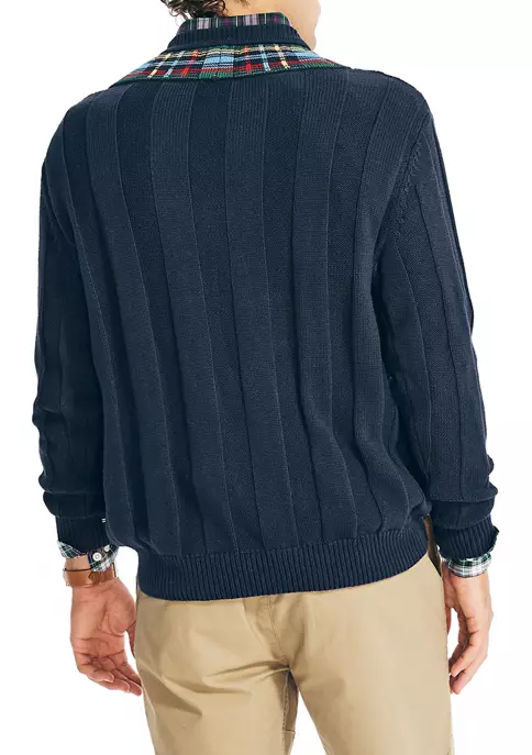 Wholesale π₯° Nautica Reissue Plaid Cable Knit V-Neck Sweater π 2 Wholesale π₯° Nautica Reissue Plaid Cable Knit V-Neck Sweater π - Image 2