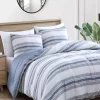 Flash Sale 🔔 Nautica Bay Shore 3-Piece Striped Cotton Comforter Set 🥰