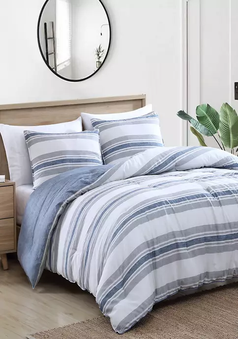 Flash Sale π Nautica Bay Shore 3-Piece Striped Cotton Comforter Set π₯° 6 Flash Sale π Nautica Bay Shore 3-Piece Striped Cotton Comforter Set π₯° - Image 6